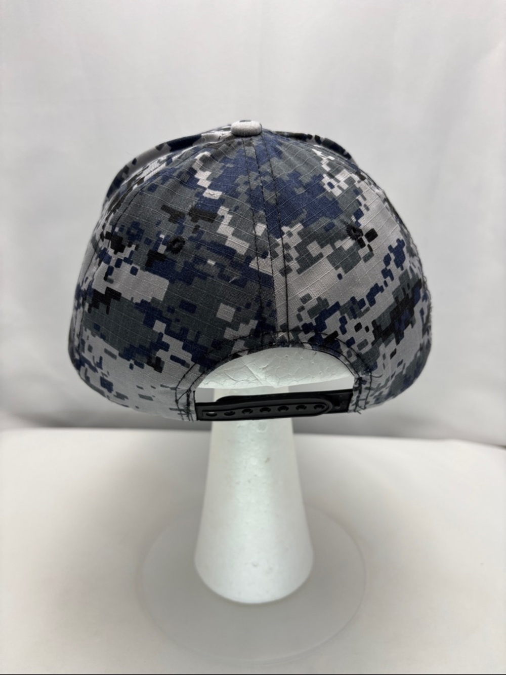 NAVY Digital Camo Baseball Cap - Blue Gray #0504 - Picture 4 of 9